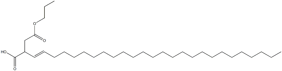 2-(1-Hexacosenyl)succinic acid 1-hydrogen 4-propyl ester 结构式