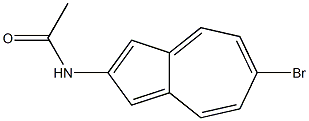 2-(アセチルアミノ)-6-ブロモアズレン 化学構造式