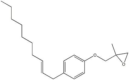 4-(2-Decenyl)phenyl 2-methylglycidyl ether Struktur