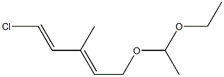 1-Chloro-5-(1-ethoxyethoxy)-3-methyl-1,3-pentadiene Structure