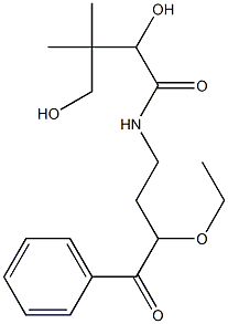 D-Benzoylpantothenyl ethyl ether Structure