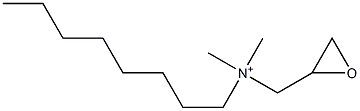 Glycidyldimethyloctylaminium Struktur