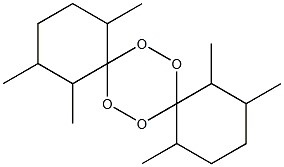 1,2,5,10,11,14-Hexamethyl-7,8,15,16-tetraoxadispiro[5.2.5.2]hexadecane 结构式