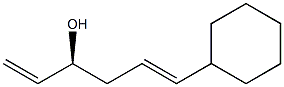 (1S)-1-Ethenyl-4-cyclohexyl-3-buten-1-ol Struktur