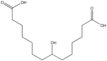 7-Hydroxytetradecanedioic acid Structure