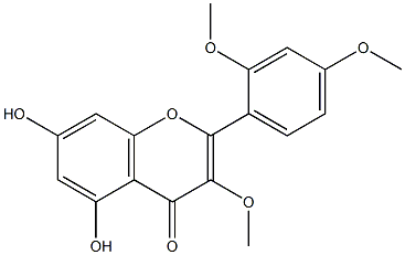 5,7-Dihydroxy-2',3,4'-trimethoxyflavone Structure