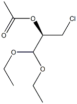 (R)-2-Acetyloxy-3-chloropropionaldehyde diethyl acetal Structure