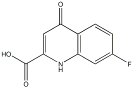 7-Fluoro-1,4-dihydro-4-oxoquinoline-2-carboxylic acid Structure