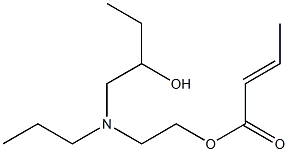 (E)-2-Butenoic acid 2-[N-(2-hydroxybutyl)-N-propylamino]ethyl ester Struktur
