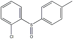 (2-クロロフェニル)(4-メチルフェニル)スルホキシド 化学構造式
