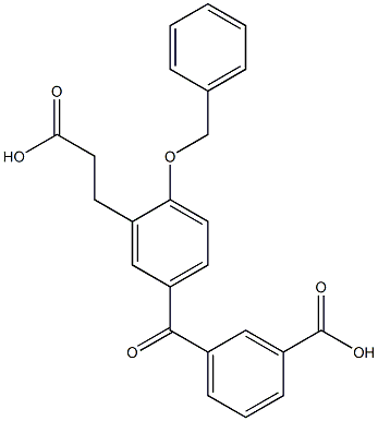  5-(3-Carboxybenzoyl)-2-benzyloxybenzenepropanoic acid