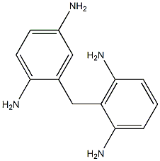 2-[(2,5-Diaminophenyl)methyl]-1,3-benzenediamine Structure