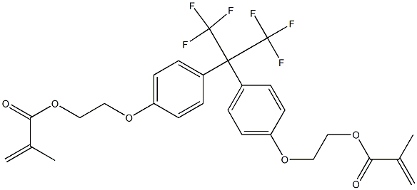 2,2-Bis[4-(2-methacryloyloxyethoxy)phenyl]-1,1,1,3,3,3-hexafluoropropane Structure