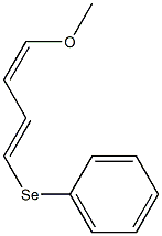 (1Z,3E)-1-メトキシ-4-フェニルセレノ-1,3-ブタジエン 化学構造式