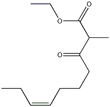 (Z)-2-Methyl-3-oxo-7-decenoic acid ethyl ester Struktur