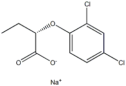 [S,(-)]-2-(2,4-Dichlorophenoxy)butyric acid sodium salt Struktur