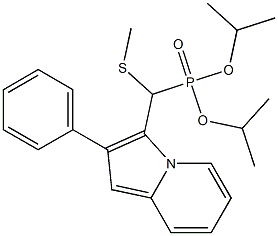 (2-Phenylindolizin-3-yl)(methylthio)methylphosphonic acid diisopropyl ester Structure