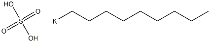 Sulfuric acid nonyl=potassium salt Struktur
