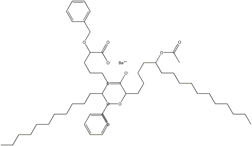 Bis(2-benzyloxy-7-acetyloxystearic acid)barium salt
