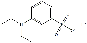 3-Diethylaminobenzenesulfonic acid lithium salt Struktur