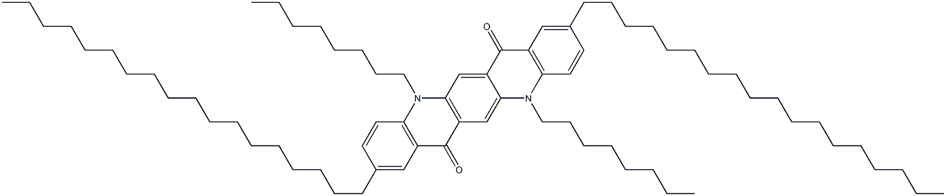 2,9-Dioctadecyl-5,12-dioctyl-5,12-dihydroquino[2,3-b]acridine-7,14-dione Structure