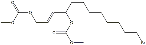 (2E)-1,4-Bis(methoxycarbonyloxy)-12-bromo-2-dodecene Struktur