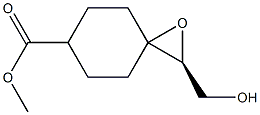 (2S)-2-(Hydroxymethyl)-1-oxaspiro[2.5]octane-6-carboxylic acid methyl ester Structure