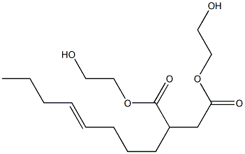 2-(4-Octenyl)succinic acid bis(2-hydroxyethyl) ester Struktur