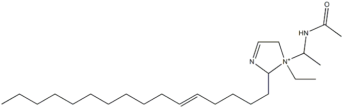 1-[1-(Acetylamino)ethyl]-1-ethyl-2-(5-hexadecenyl)-3-imidazoline-1-ium Structure