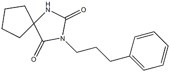 3-(3-Phenylpropyl)-2,4-dioxo-1,3-diazaspiro[4.4]nonane