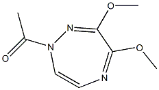 1-Acetyl-3,4-dimethoxy-1H-1,2,5-triazepine Structure