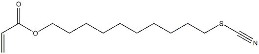 Acrylic acid 10-thiocyanatodecyl ester