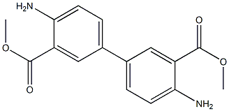 4,4'-Diamino-1,1'-biphenyl-3,3'-dicarboxylic acid dimethyl ester Structure