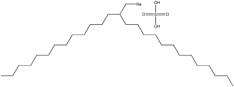 Sulfuric acid 2-tridecylpentadecyl=sodium salt