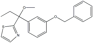 2-[1-Methoxy-1-[3-benzyloxyphenyl]propyl]thiazole