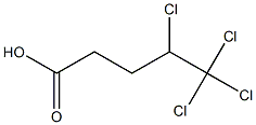 4,5,5,5-Tetrachlorovaleric acid Structure