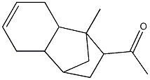 2-Acetyl-1-methyl-1,2,3,4,4a,5,8,8a-octahydro-1,4-methanonaphthalene 结构式