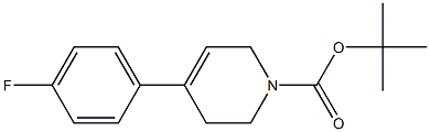 1-(tert-Butoxycarbonyl)-4-(4-fluorophenyl)-1,2,3,6-tetrahydropyridine Structure