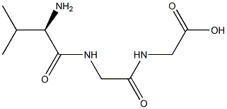 [[[[(R)-1-Amino-2-methylpropyl]carbonyl]aminoacetyl]amino]acetic acid Structure
