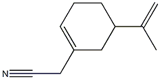 5-Isopropenylcyclohexene-1-acetonitrile Structure