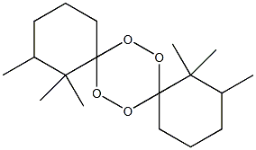 1,1,2,10,10,11-Hexamethyl-7,8,15,16-tetraoxadispiro[5.2.5.2]hexadecane 结构式