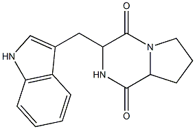 3-[(1H-Indol-3-yl)methyl]hexahydropyrrolo[1,2-a]pyrazine-1,4-dione Structure