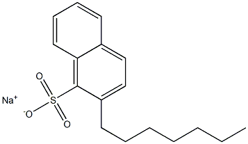 2-Heptyl-1-naphthalenesulfonic acid sodium salt Structure