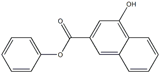4-ヒドロキシ-2-ナフトエ酸フェニル 化学構造式