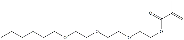 Methacrylic acid (3,6,9-trioxapentadecan-1-yl) ester Struktur