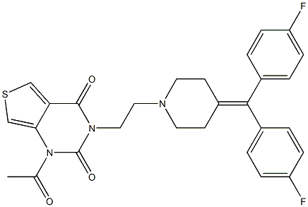1-Acetyl-3-[2-[4-[bis(4-fluorophenyl)methylene]piperidino]ethyl]thieno[3,4-d]pyrimidine-2,4(1H,3H)-dione
