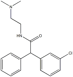 2-(m-Chlorophenyl)-N-[2-(dimethylamino)ethyl]-2-phenylacetamide Structure