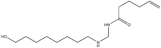 N-[[(8-Hydroxyoctyl)amino]methyl]-5-hexenamide Structure