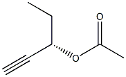 Acetic acid (S)-1-ethylpropargyl ester Structure