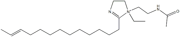 1-[2-(Acetylamino)ethyl]-1-ethyl-2-(11-tridecenyl)-2-imidazoline-1-ium Structure